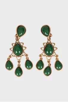 Clip-on earrings with gold plated