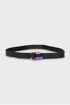 Leather belt with fastex fastener