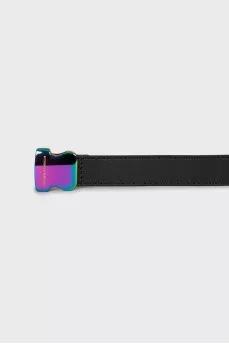 Leather belt with fastex fastener