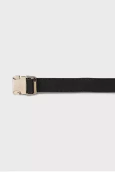 Leather belt with fastex fastener
