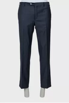 Men's wool trousers with arrows