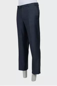 Men's wool trousers with arrows