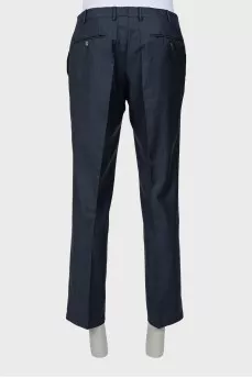 Men's wool trousers with arrows