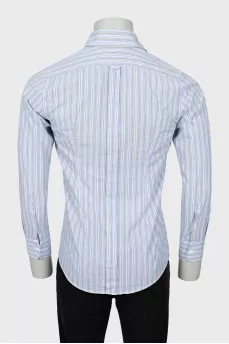 Men's fitted striped shirt