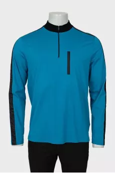 Men's two-tone long sleeve with zipper