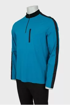 Men's two-tone long sleeve with zipper
