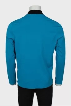 Men's two-tone long sleeve with zipper