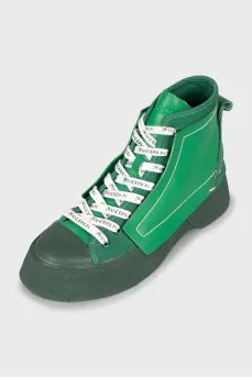 Combined green boots