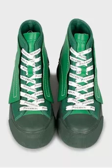 Combined green boots