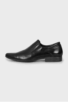 Men's leather shoes in black