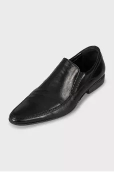 Men's leather shoes in black