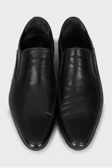 Men's leather shoes in black