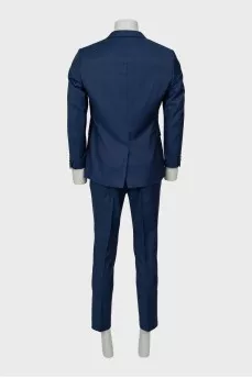 Men's wool suit with vest