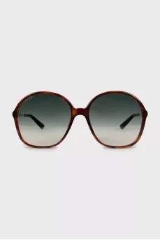 Gradient logo sunglasses