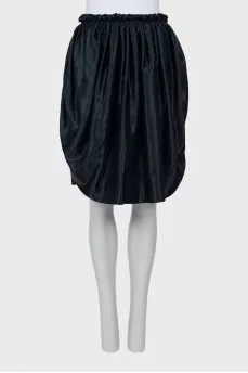 Combined skirt with drapery