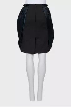 Combined skirt with drapery
