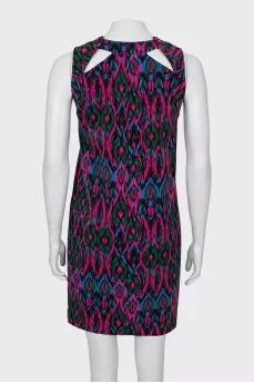 A-line dress in abstract print
