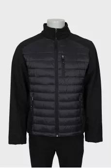 Men's black jacket with zipper