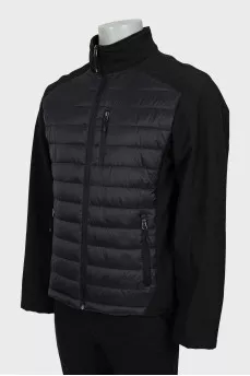 Men's black jacket with zipper