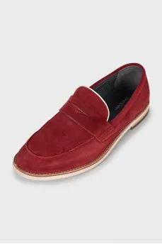 Men's suede loafers