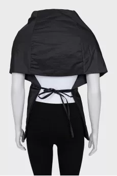 Black cape with ties