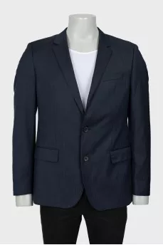 Men's blue wool jacket