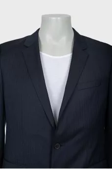 Men's blue wool jacket