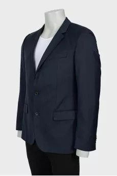 Men's blue wool jacket