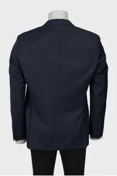 Men's blue wool jacket