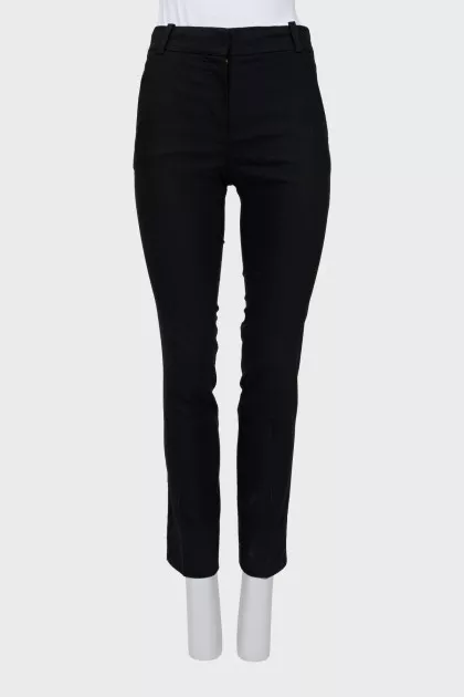 Tapered trousers with arrows