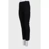 Tapered trousers with arrows