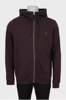 Men's burgundy sweatshirt