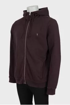 Men's burgundy sweatshirt