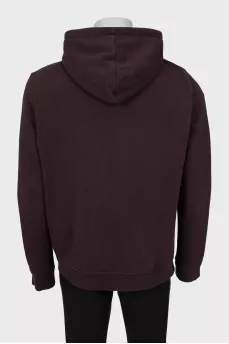 Men's burgundy sweatshirt