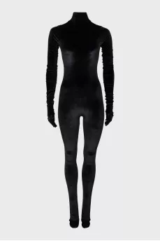 Black one-piece jumpsuit