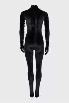 Black one-piece jumpsuit