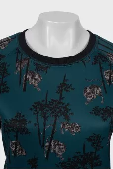 Straight-fit sweatshirt with print