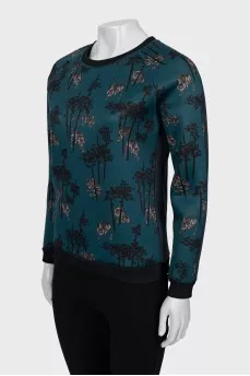 Straight-fit sweatshirt with print