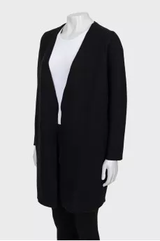 Wool cardigan with pockets
