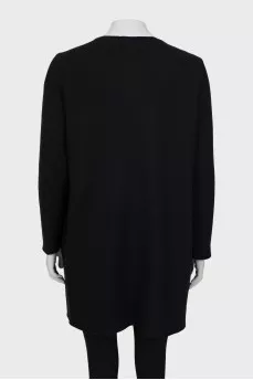 Wool cardigan with pockets