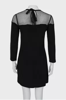 A-line dress with mesh