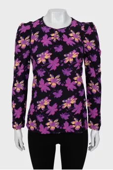 Floral print blouse