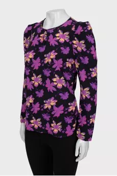 Floral print blouse