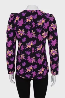 Floral print blouse