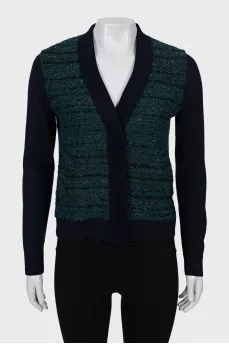 Wool cardigan with buttons