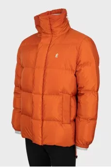 Men's orange down jacket