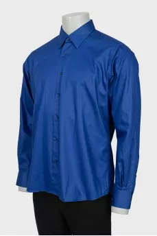 Men's shirt with blue buttons