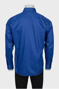 Men's shirt with blue buttons
