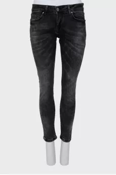 Gray skinny jeans
