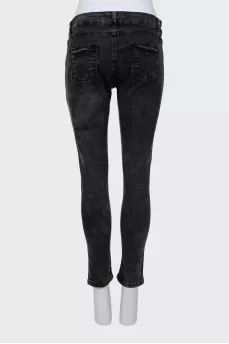 Gray skinny jeans